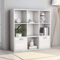 Miniatyrbillede 2 af 10: Bogskabe & reoler - Living bogreol 98x30x98 cm spånplade hvid højglans