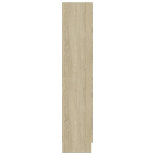 Bokhyllor & fristående hyllor - Living Vitrinskåp sonoma-ek 82,5x30,5x150 cm spånskiva