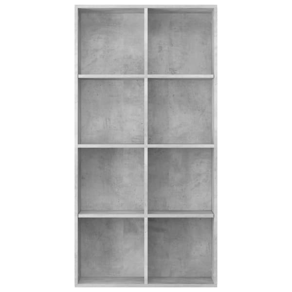 Bogreol/skænk 66x30x130 cm konstrueret træ Betongrå - Bogreol - Bogreoler - Home & Living