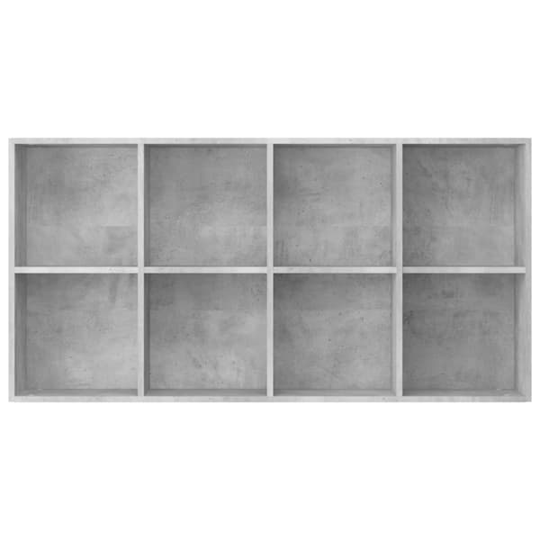 Bogreol/skænk 66x30x130 cm konstrueret træ Betongrå - Bogreol - Bogreoler - Home & Living