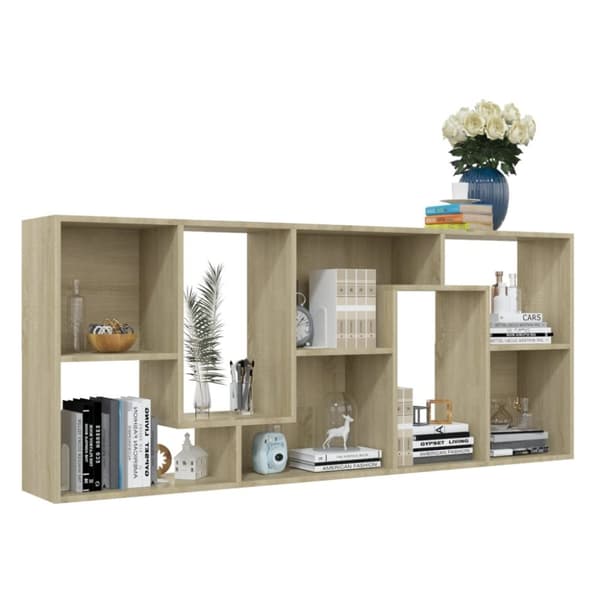 Bogreol 67x24x161 cm konstrueret træ sonoma-eg - Bogreol - Bogreoler - Home & Living