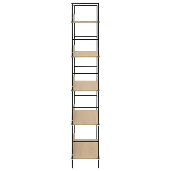 Bogreol 60x27,6x158,5 cm 5 hylder konstrueret træ egetræsfarve - Reol - Reoler - Home & Living