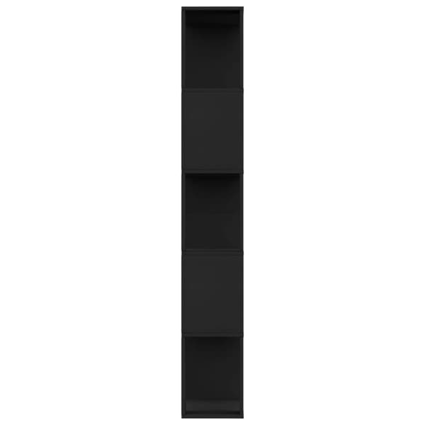 Kirjahylly/tilanjakaja musta 80x24x159 cm tekninen puu - Kirjakaappi - Kirjakaapit - Home & Living