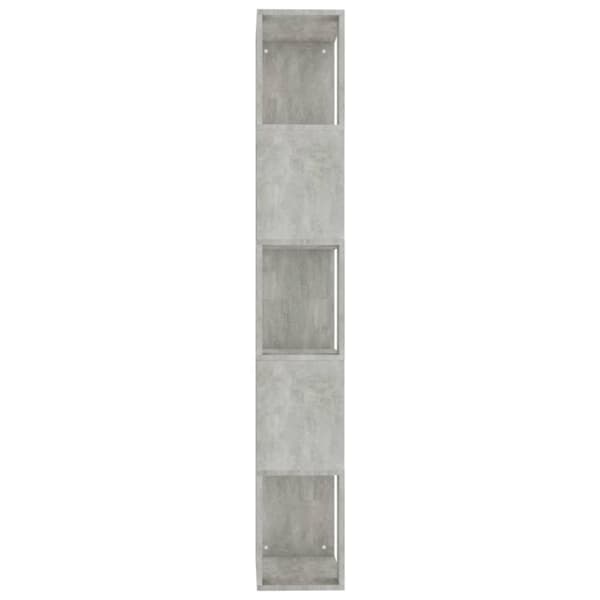 Bogreol/rumdeler 45x24x159 cm konstrueret træ betongrå - Bogskab - Bogskabe - Home & Living