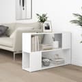 Miniatyrbillede 7 af 9: Bogreol 100x24x63 cm spånplade hvid - Bogreol - Bogreoler - Home & Living