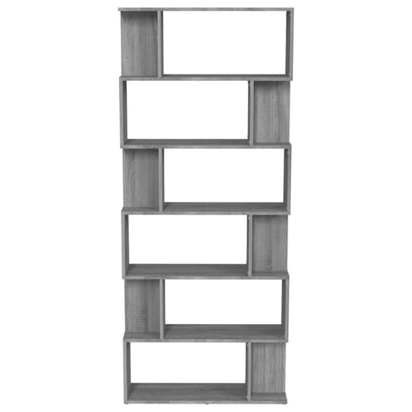 Bogreol/rumdeler 80x24x192 cm konstrueret træ grå sonoma-eg - Bogreol - Bogreoler - Home & Living