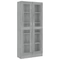 Pikkukuva 3 / 10: Vitriinikaappi harmaa Sonoma 82,5x30,5x185,5 cm tekninen puu - Vitriinikaappi - Vitriinikaapit - Home & Living
