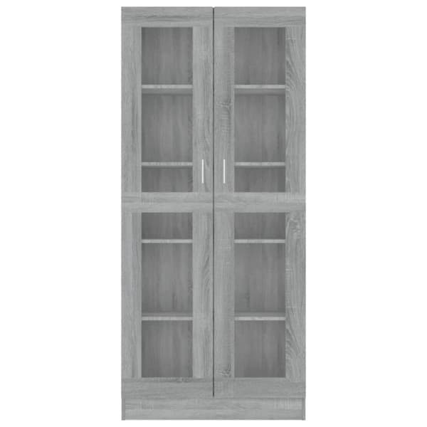 Vitriinikaappi harmaa Sonoma 82,5x30,5x185,5 cm tekninen puu - Vitriinikaappi - Vitriinikaapit - Home & Living