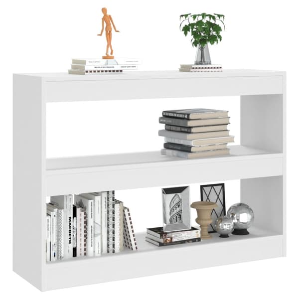 Bokhylla/Rumsavdelare vit 100x30x72 cm - Bokhylla - Bokhyllor - Home & Living