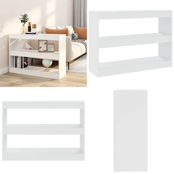 Bokhylla/Rumsavdelare vit 100x30x72 cm - Bokhylla - Bokhyllor - Home & Living