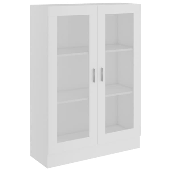 Vitrineskab 82,5x30,5x115 cm spånplade hvid - Vitrineskab - Vitrineskabe - Home & Living