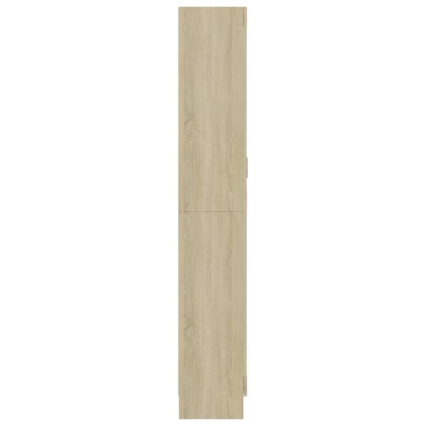 Vitriinikaappi Sonoma-tammi 82,5x30,5x185,5 cm tekninen puu - Vitriinikaappi - Vitriinikaapit - Home & Living
