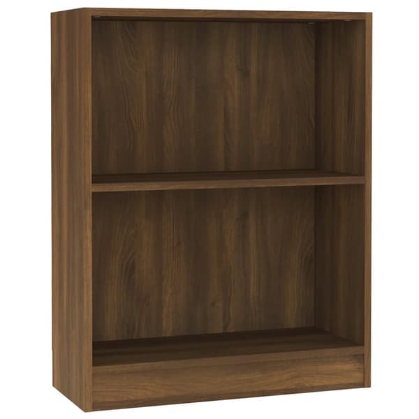 Bogreol 60x24x76 cm konstrueret træ brun egetræsfarve - Bogreol - Bogreoler - Home & Living