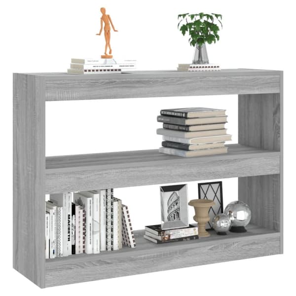 Bogreol/rumdeler 100x30x72 cm grå sonoma-eg - Bogreol - Bogreoler - Home & Living