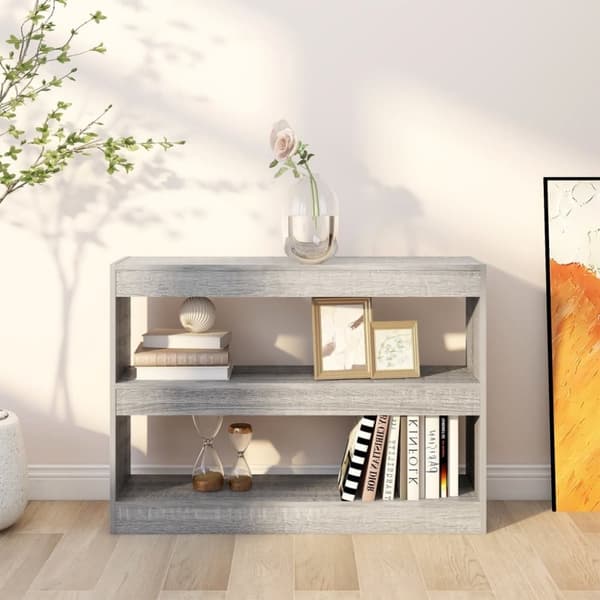 Bogreol/rumdeler 100x30x72 cm grå sonoma-eg - Bogreol - Bogreoler - Home & Living