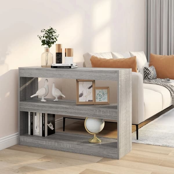 Bogreol/rumdeler 100x30x72 cm grå sonoma-eg - Bogreol - Bogreoler - Home & Living