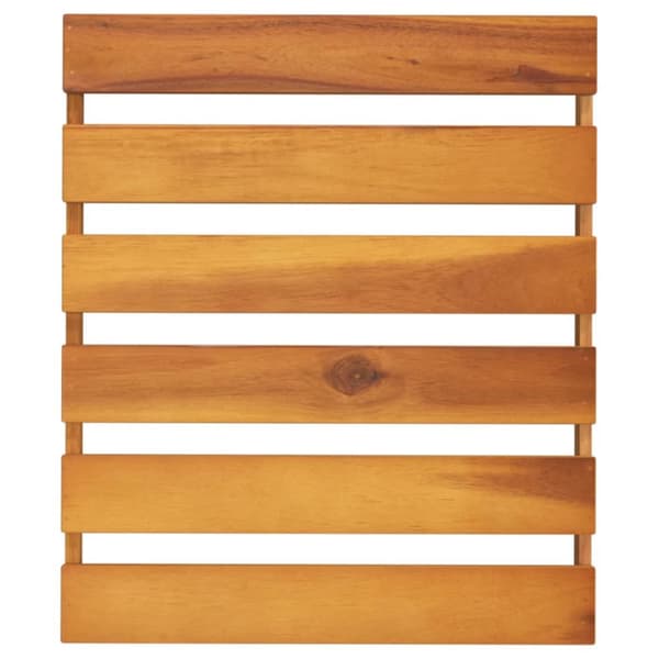 Foldbar reol med 3 hylder 43x31x63 cm massivt akacietræ brun - Foldbar Reol - Foldbare Reoler - Home & Living