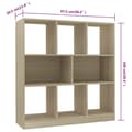 Pikkukuva 7 / 8: Kirjahylly Sonoma tammi 97,5x29,5x100 cm tekninen puu - Kirjakaappi - Kirjakaapit - Home & Living