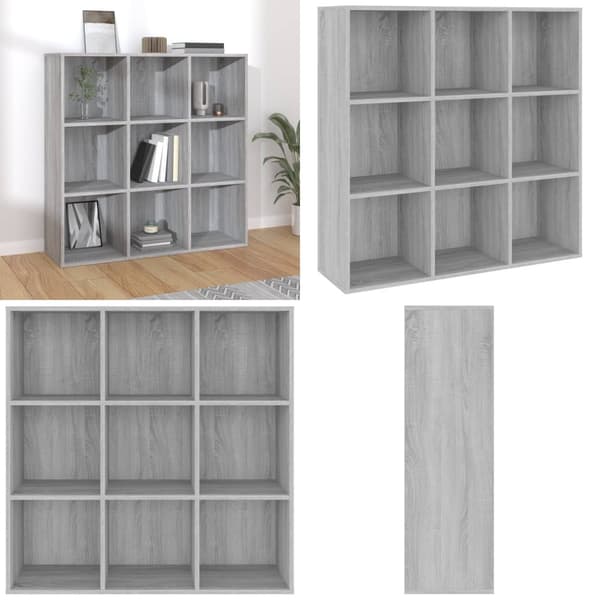 Bogreol 98x29x97,5 cm grå sonoma-eg - Bogreol - Bogreoler - Home & Living