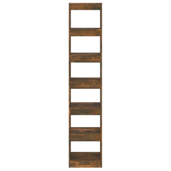 Bokhylla/rumsavdelare rökfärgad ek 40x30x198 cm - Bokhylla - Bokhyllor - Home & Living