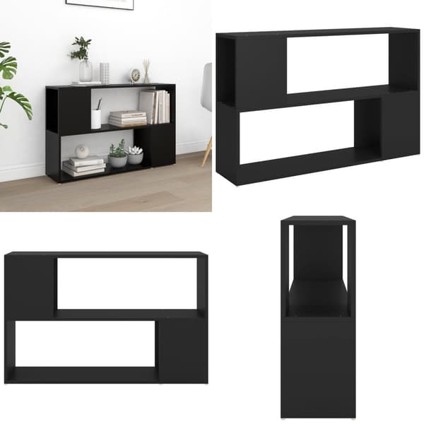 Bogreol 100x24x63 cm spånplade sort - Bogreol - Bogreoler - Home & Living