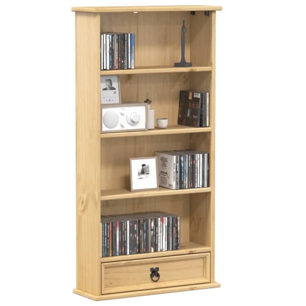 vidaXL CD-kaappi Corona 52x17,5x103 cm täysi mänty