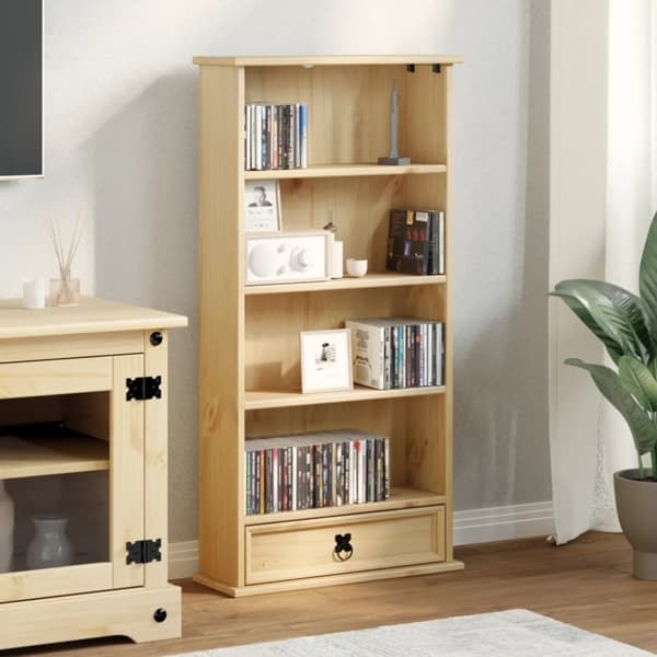 vidaXL CD-kaappi Corona 52x17,5x103 cm täysi mänty