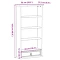 Miniatyrbild 8 av 10: vidaXL CD-hylla Corona 52x17,5x103 cm massiv furu