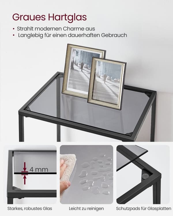 Rootz metalglashylde - Displaystativ - Opbevaringsstativ - Slankt design - Holdbart materiale - Nem montering - 30 cm x 40 cm x 177,3 cm