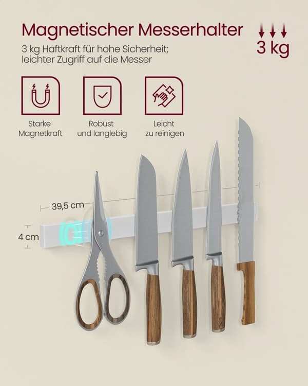 Rootz Golden Oak White Köksförvaringsställ - Skafferiorganisatör - Skåphylla - Spån- och stålkonstruktion - 42cm x 90cm x 167,3cm - Heavy Duty - Enkel