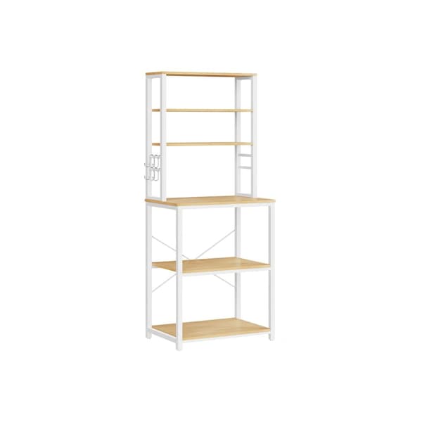 Rootz Eg Hvid spånplade stål kagerol - Bagestativ - Opbevaringshylde - Robust konstruktion - Nem montering - 40 cm x 60 cm x 167 cm