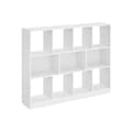 Miniatyrbillede 1 af 8: Rootz spånplade bogreol - Hvid opbevaringsstativ - Organizer - Robust konstruktion - Nem montering - 30 cm x 126 cm x 100 cm