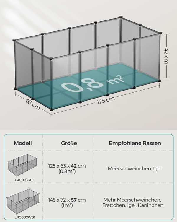Rootz DIY Grey Storage Cube Organizer - Plasthylla - Modulära hyllor - Enkel montering - Lättvikt - Mångsidig - 125cm x 63cm x 42cm