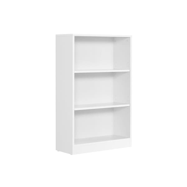 Rootz spånplade bogreol - Hvid opbevaringsstativ - Stort displaystativ - Robust organisering - 24 cm x 60 cm x 93 cm