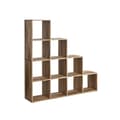 Miniatyrbild 1 av 9: Rootz Chipboard Bokhylla - Förvaringsställ - Organizer - Camel Brown - 29cm x 129,5cm x 129,5cm - Rymliga fack - Enkel montering - Anti-tipfunktion