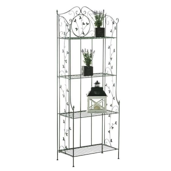 Järnsmideshylla - CLP - Arona - Antikgrön - 60x33x160 cm - Modern design
