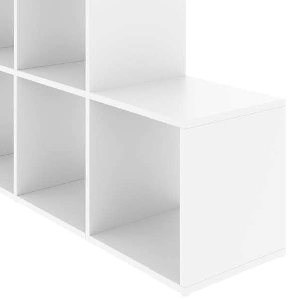 Reol Talisa med 10 åbne rum i kubedesign - hvid