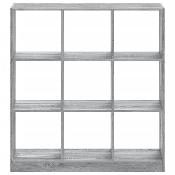 vidaXL Kirjahylly harmaa Sonoma 102x32x108 cm tekninen puu