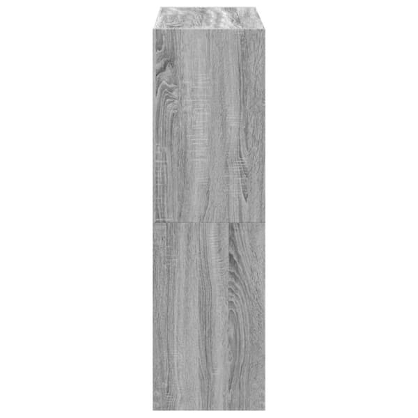 vidaXL Kirjahylly harmaa Sonoma 102x32x108 cm tekninen puu