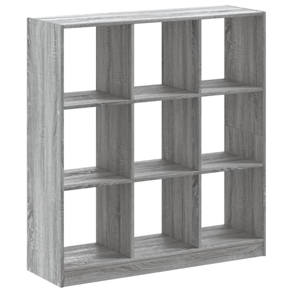 vidaXL Kirjahylly harmaa Sonoma 102x32x108 cm tekninen puu