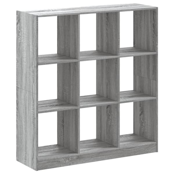 vidaXL Kirjahylly harmaa Sonoma 102x32x108 cm tekninen puu