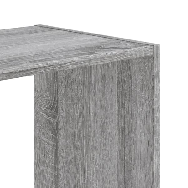 vidaXL Bokhylle grå sonoma 102x32x108 cm konstruert tre