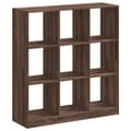 Miniatyrbillede 3 af 11: vidaXL bogreol 102x32x109 cm konstrueret træ brun egetræsfarve