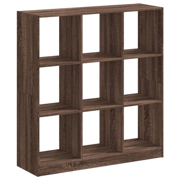 vidaXL bogreol 102x32x109 cm konstrueret træ brun egetræsfarve
