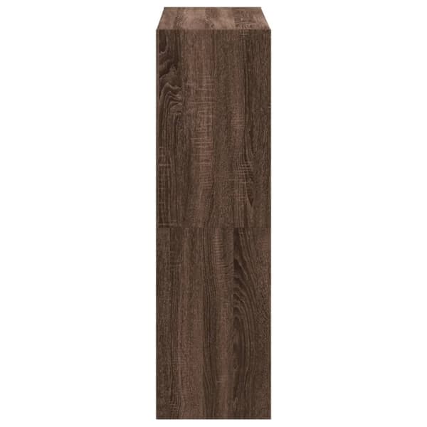 vidaXL bogreol 102x32x109 cm konstrueret træ brun egetræsfarve