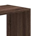 Miniatyrbillede 8 af 11: vidaXL bogreol 102x32x109 cm konstrueret træ brun egetræsfarve