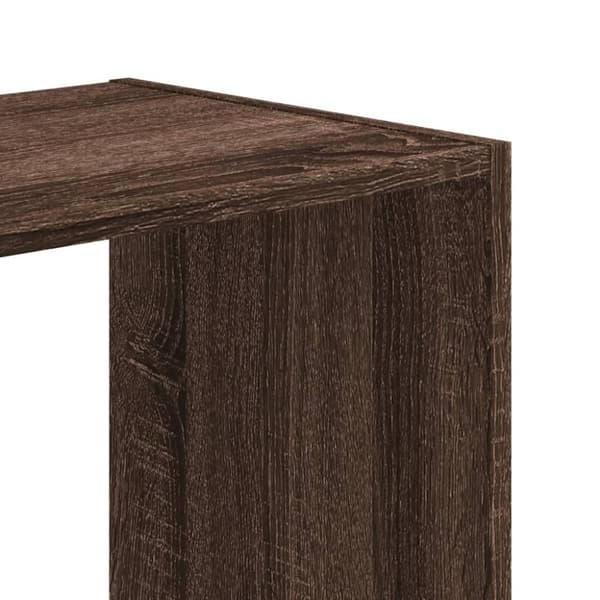 vidaXL bogreol 102x32x109 cm konstrueret træ brun egetræsfarve