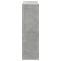 Miniatyrbilde 6 av 11: vidaXL Bokhylle betonggrå 102x32x108 cm konstruert tre
