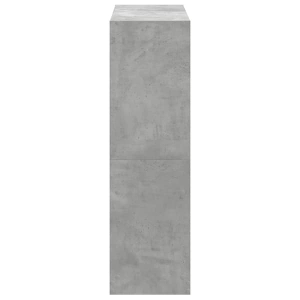 vidaXL Bokhylle betonggrå 102x32x108 cm konstruert tre