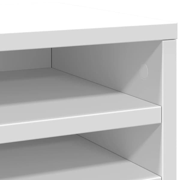 vidaXL Skrivbordshyllor vit 36x26x29,5 cm konstruerat trä